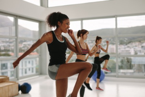 Women working out