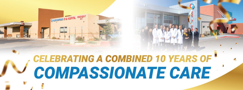 Anniversary photo for ABQ West and East ER & Hospitals.